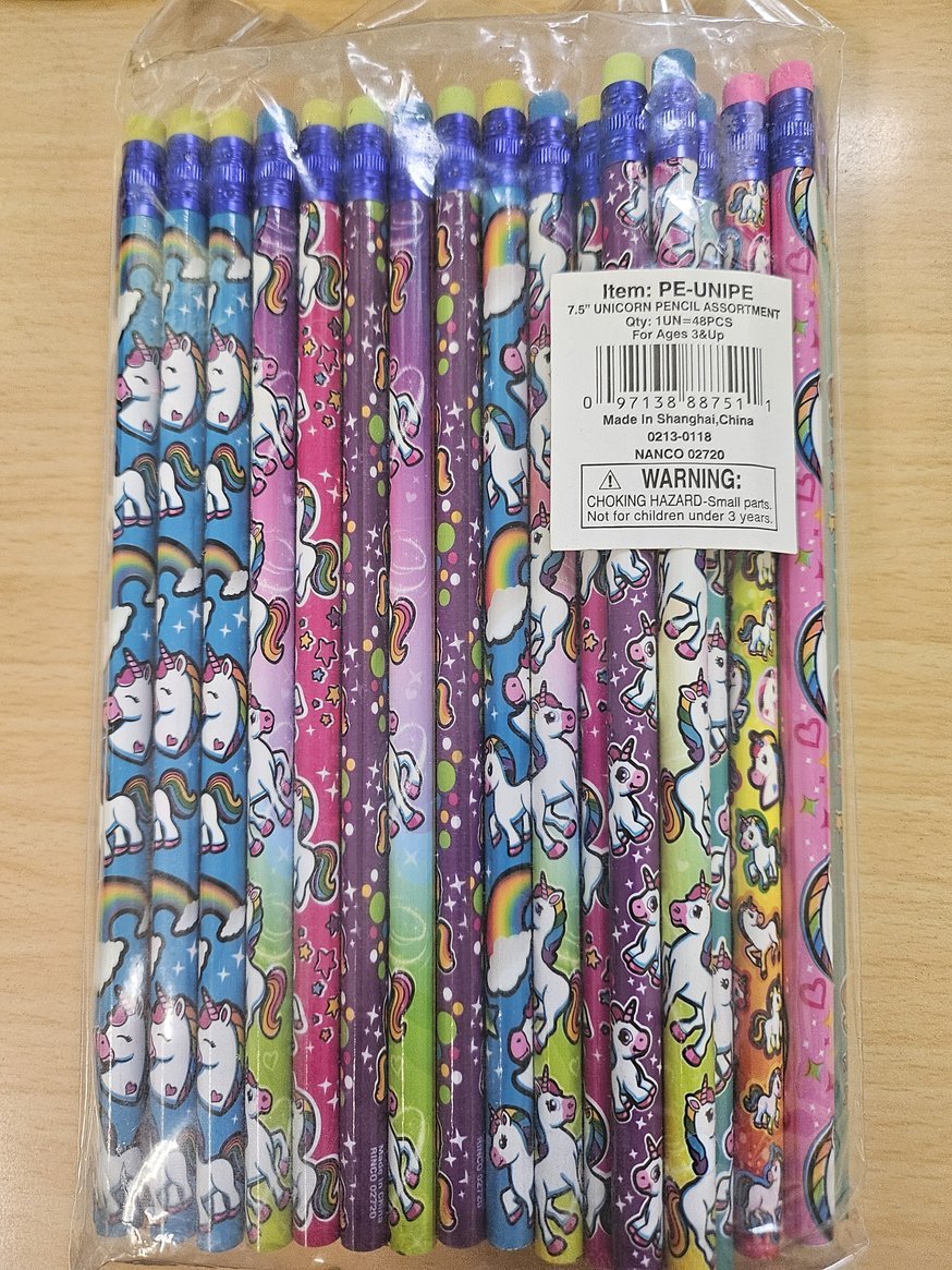 Unicorn Pencil Assortment - 48ct