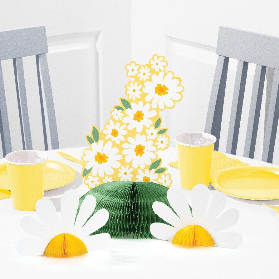 Sweet Daisy Honeycomb Centerpiece - 1ct