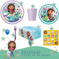 Gabby's Dollhouse Birthday Party Supplies Bundle w/ Gabby's Dollhouse Lunch Plates, Cake Plates, Napkins, Table Cover, Cups, & Forks for 16 Guests