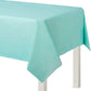 Robin's-egg Blue Rectangular Plastic Table Cover, 54" x 108"