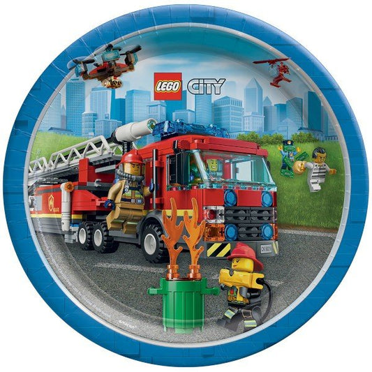 LEGO City 9" Paper Plates  - 8ct