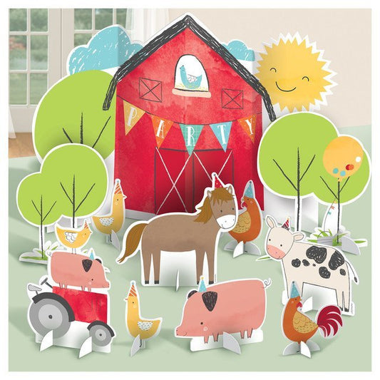 Barnyard Birthday Table Decorating Kit - 11 Pieces