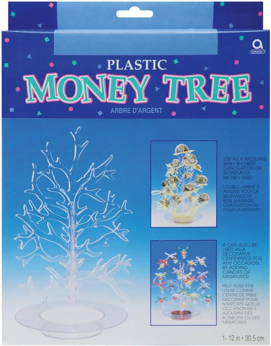 Plastic Money Tree Table Centerpiece - 12.25in