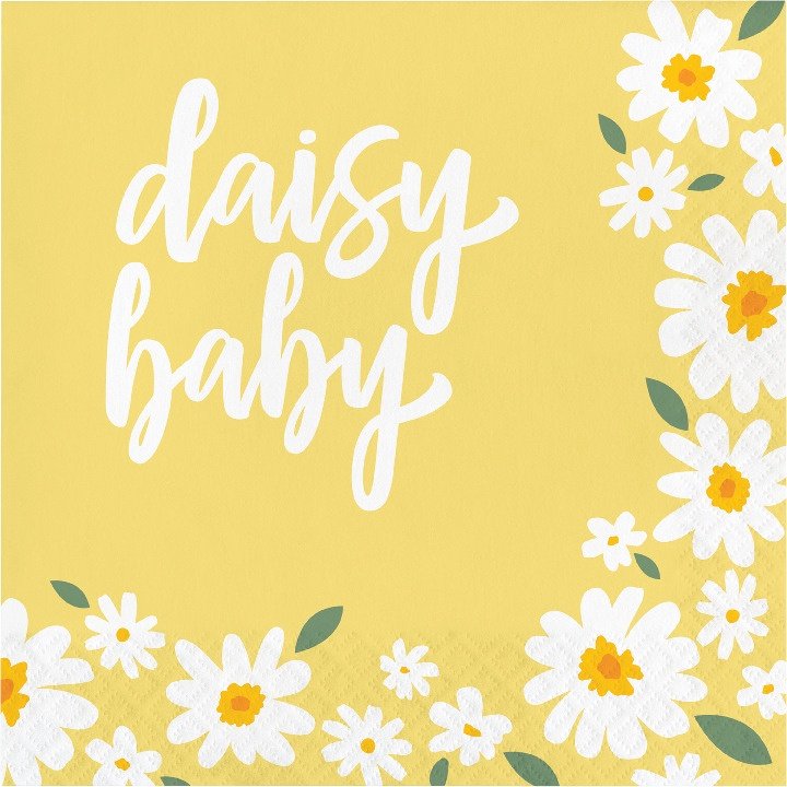 Sweet Daisy "Daisy Baby"  Paper Luncheon Napkins - 16ct