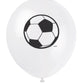 3D Soccer 12" Latex Balloons  - 8ct