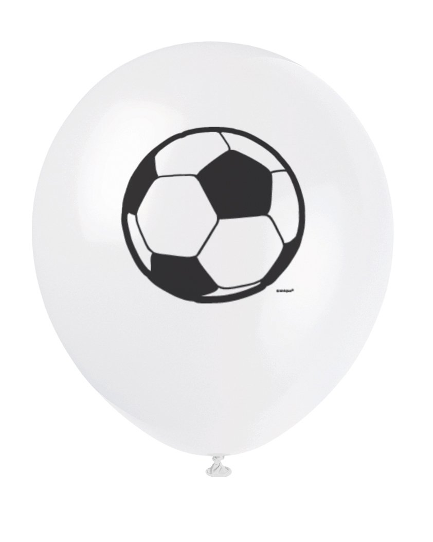 3D Soccer 12" Latex Balloons  - 8ct