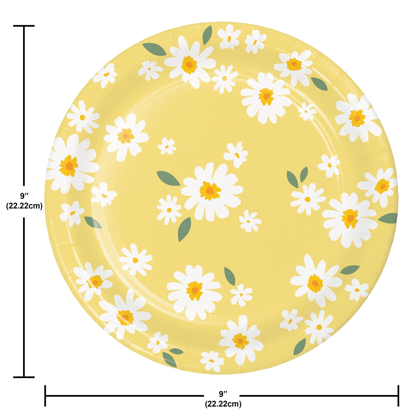 Sweet Daisy 9" Paper Plates - 8ct