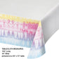 Tie Dye Party Paper Tablecover Border Print, 54" x 102" - 1ct