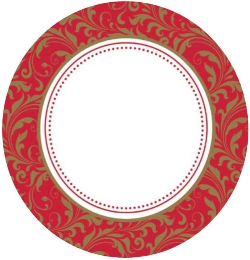 Festive Scrolls 10" Plates - 25ct