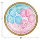 Gender Reveal Balloons 7" Paper Luncheon Plates - 8ct