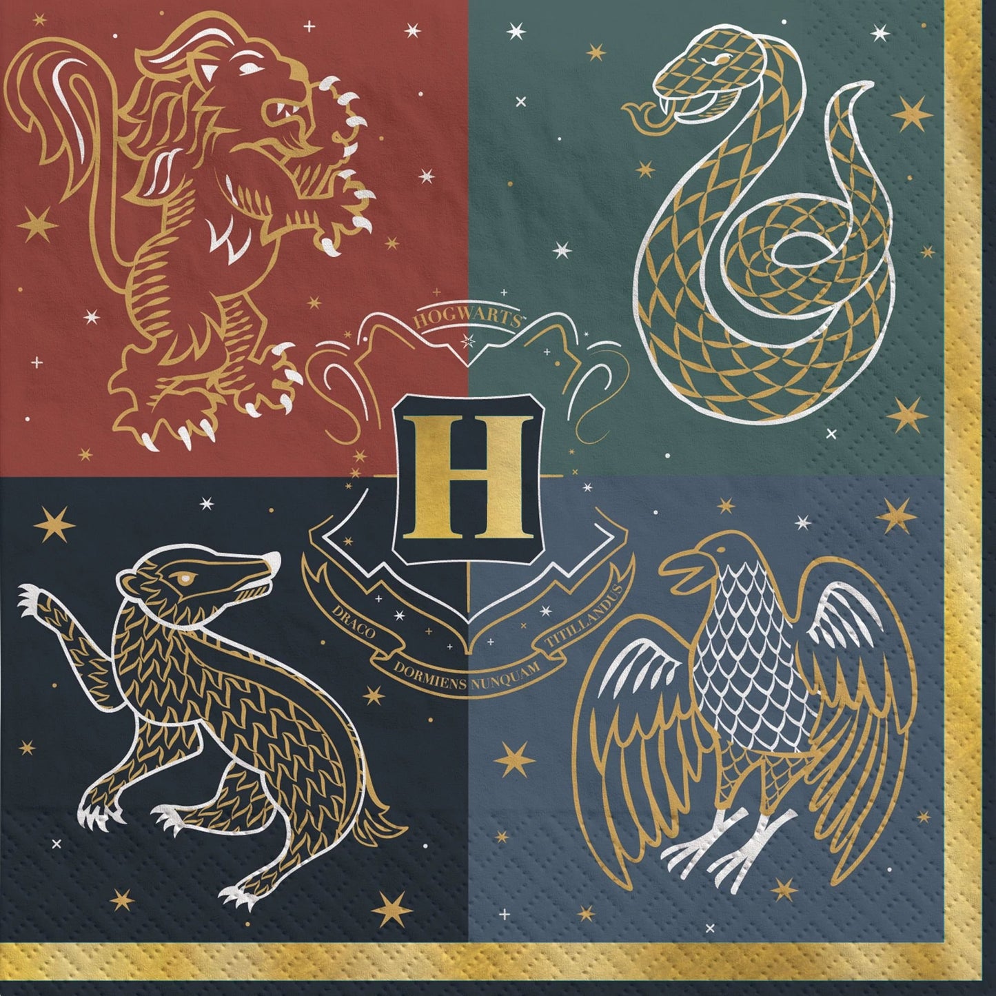 Harry Potter Hogwarts Beverage Napkins - 16ct