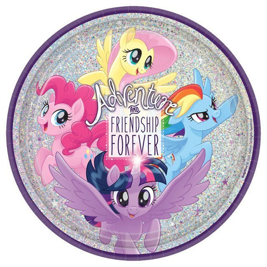 My Little Pony Friendship Adventures Prismatic 9" Round Paper Plates - 8ct