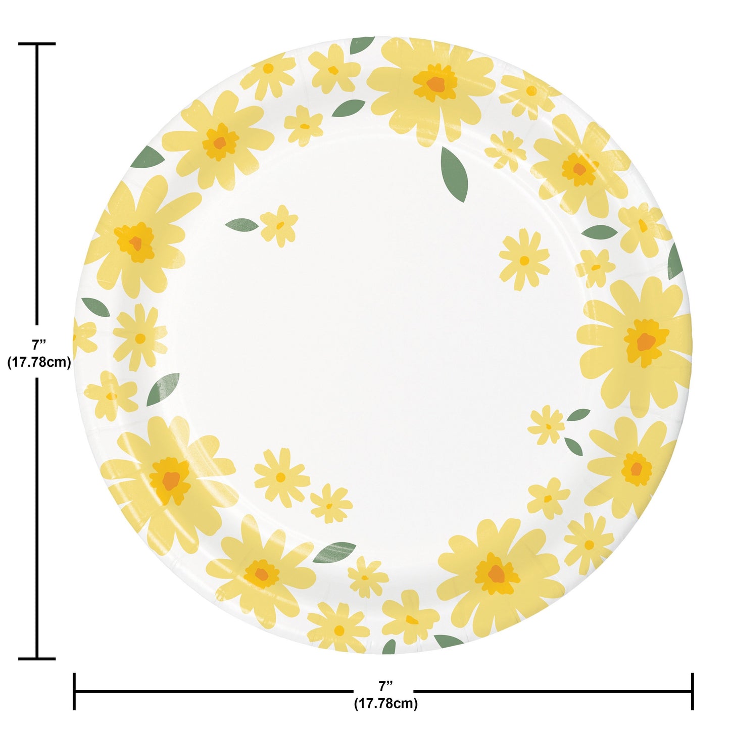 Sweet Daisy 7" Paper Plates - 8ct