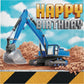 Big Dig Construction Happy Birthday Luncheon Napkin - 16ct