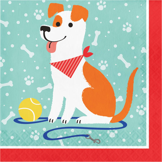 Dog Party Luncheon Napkins - 16ct