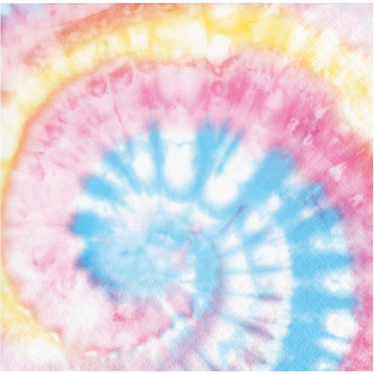 Tie Dye Party Beverage Napkins - 16ct