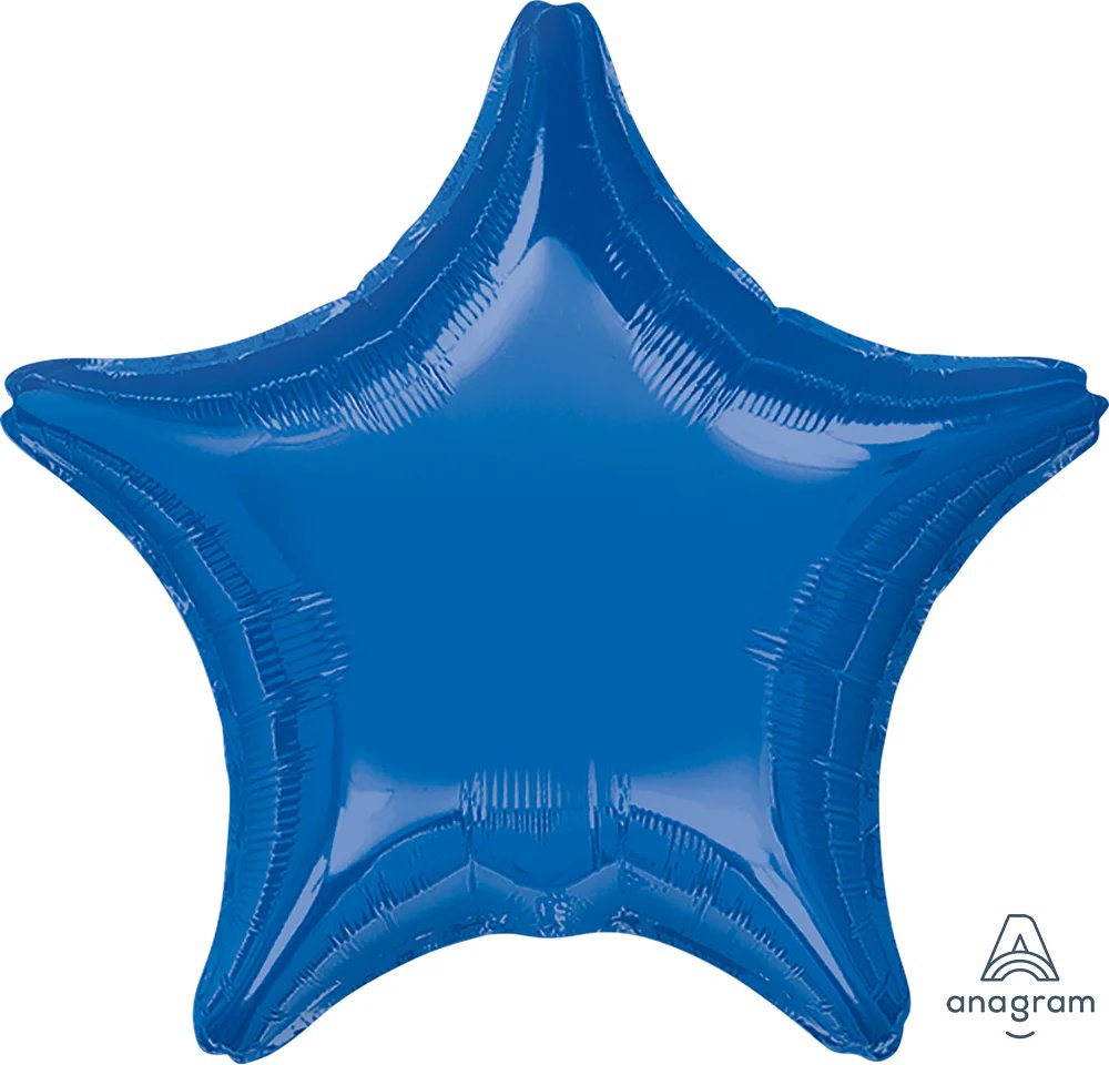 Anagram 19S XL Dark Blue Star Shaped Foil Balloon