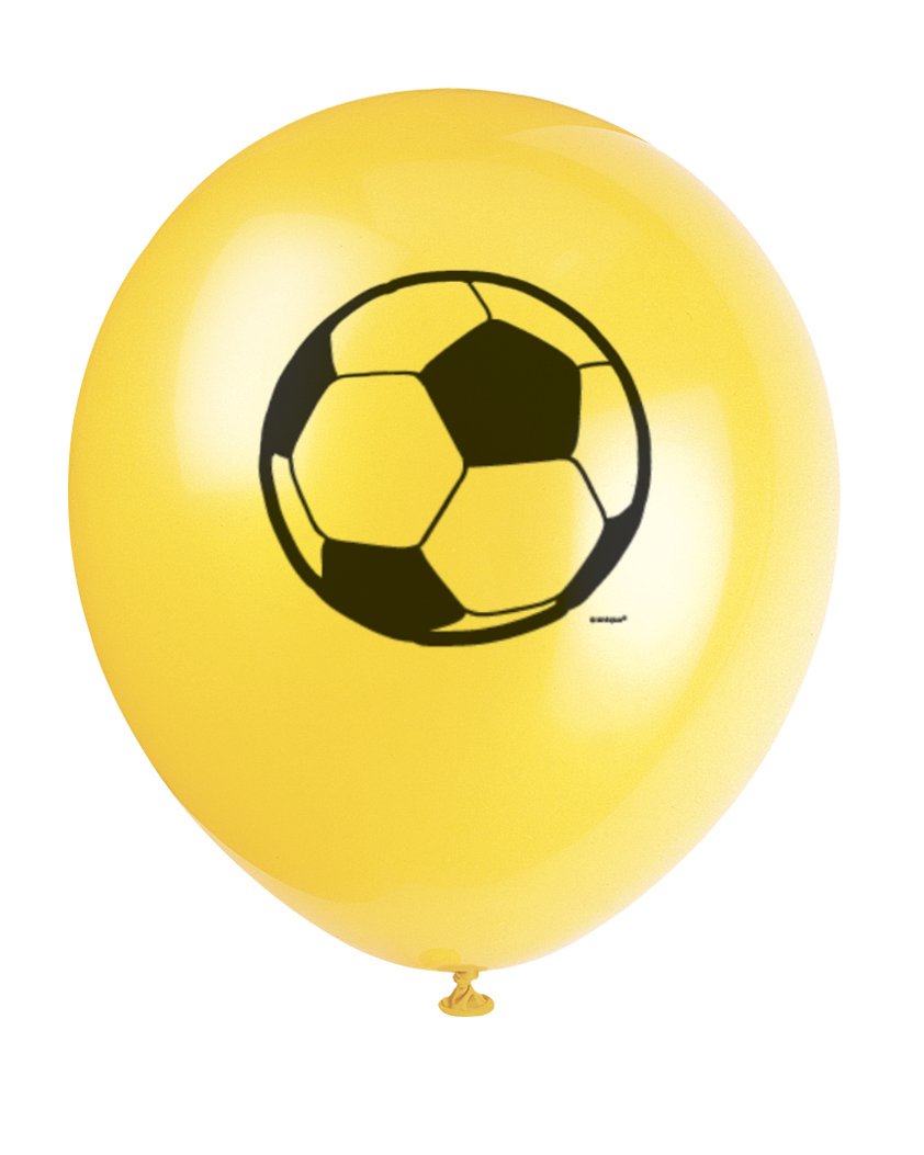 3D Soccer 12" Latex Balloons  - 8ct