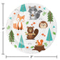 Wild One Woodland Luncheon Plate, Animals - 8ct