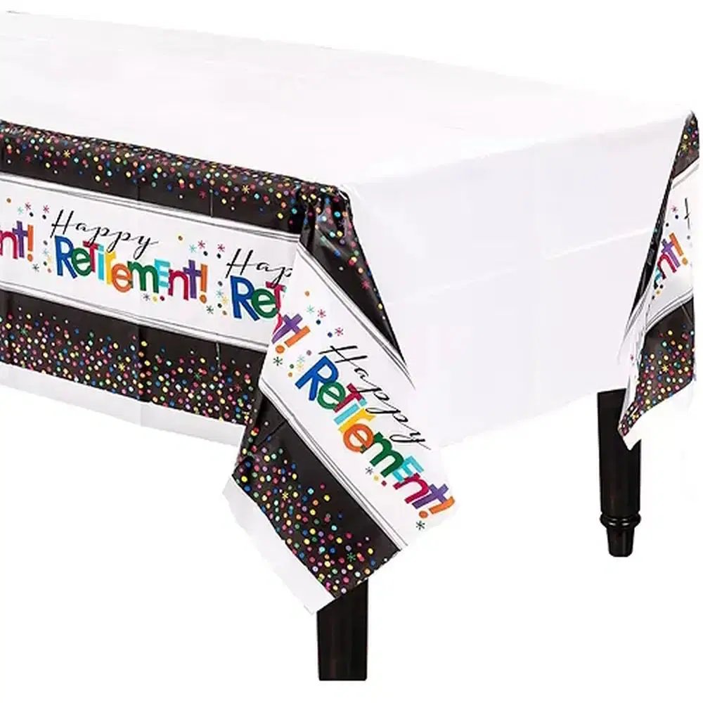 Officially Retired Plastic Table Cover - 54" x 102"