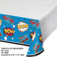 Superhero Slogans Plastic Table Cover - 48" x  88"