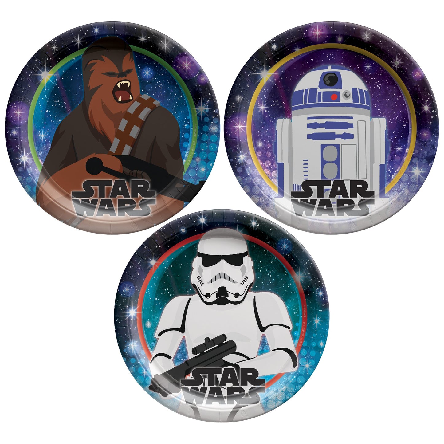 Star Wars Galaxy 7" Round Paper Plates - 8ct