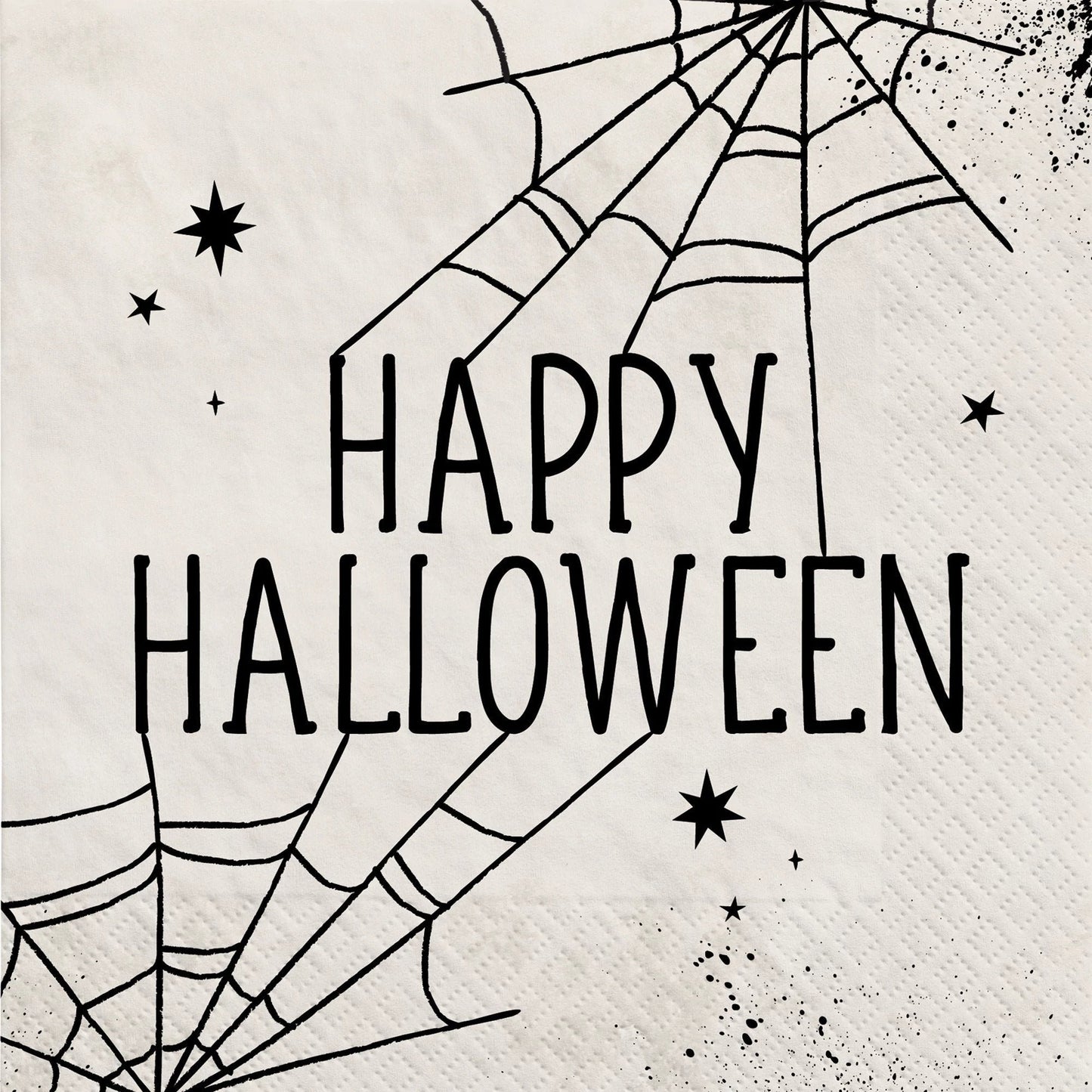 Spider Web Night Halloween Luncheon Napkins - 40ct