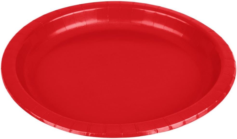 Apple Red 7" Paper Plates - 20ct