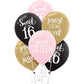 Sweet Sixteen Latex Balloons Package - 15ct