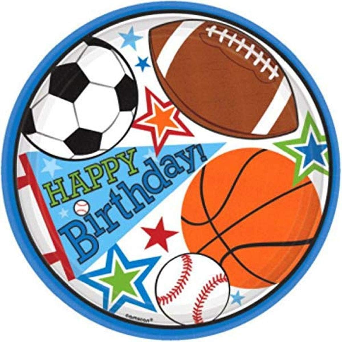 Sports Party 9" Plates - 8ct