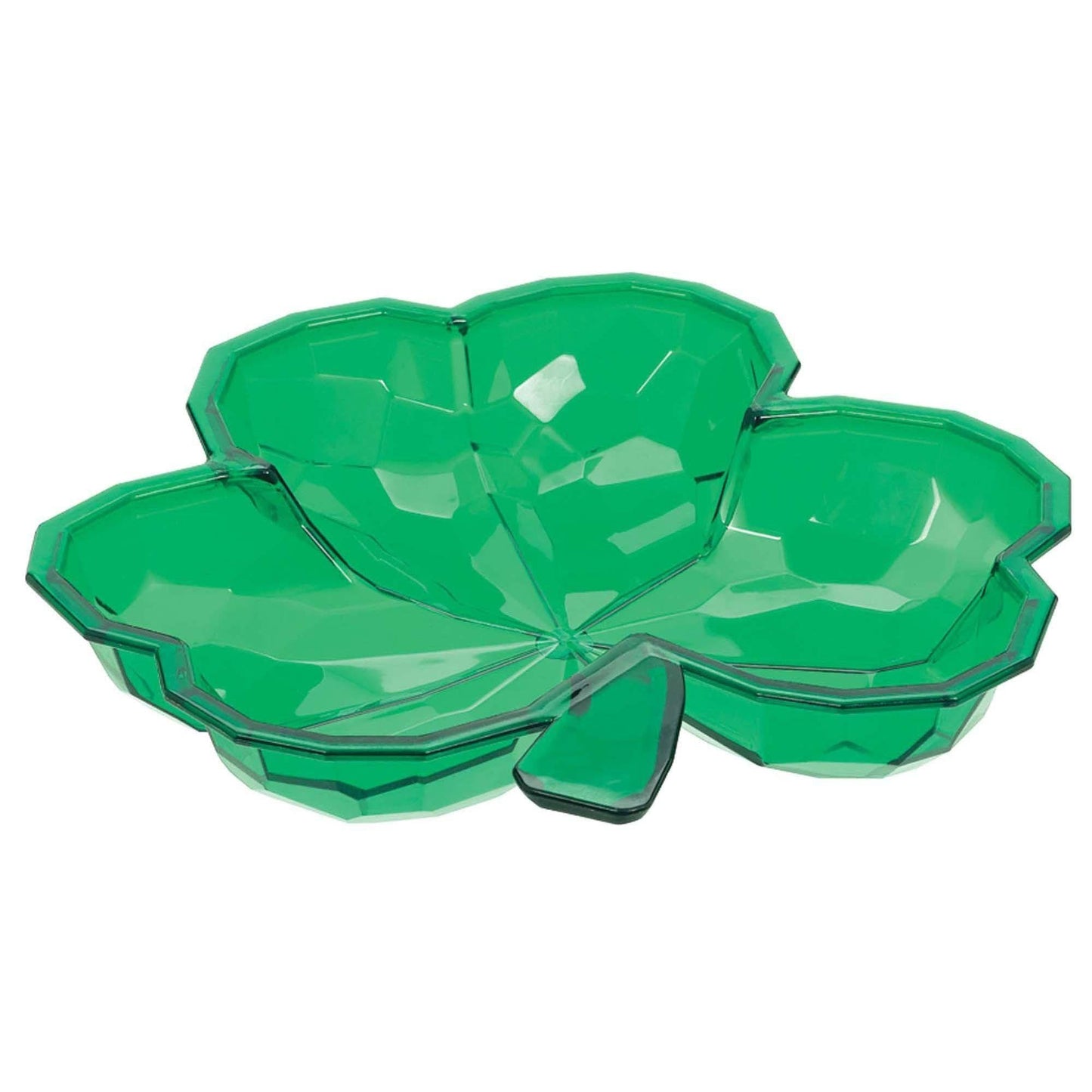 Small Plastic Shamrock Bowl - 8.5" x 8.5"