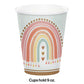 Boho Rainbow 9oz Paper Hot/Cold Cup - 8ct