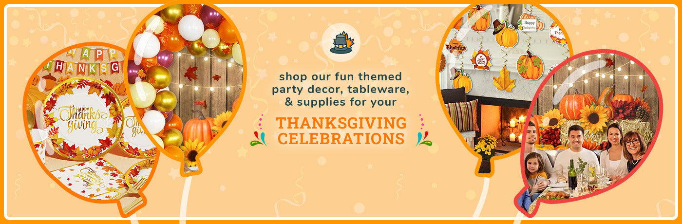 Shop Party Themes for Thanksgiving and Autumn Theme Celebrations