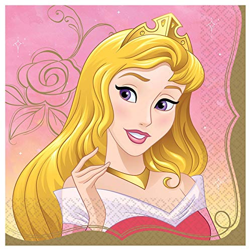 Aurora Sleeping Beauty Luncheon Napkins - 16ct