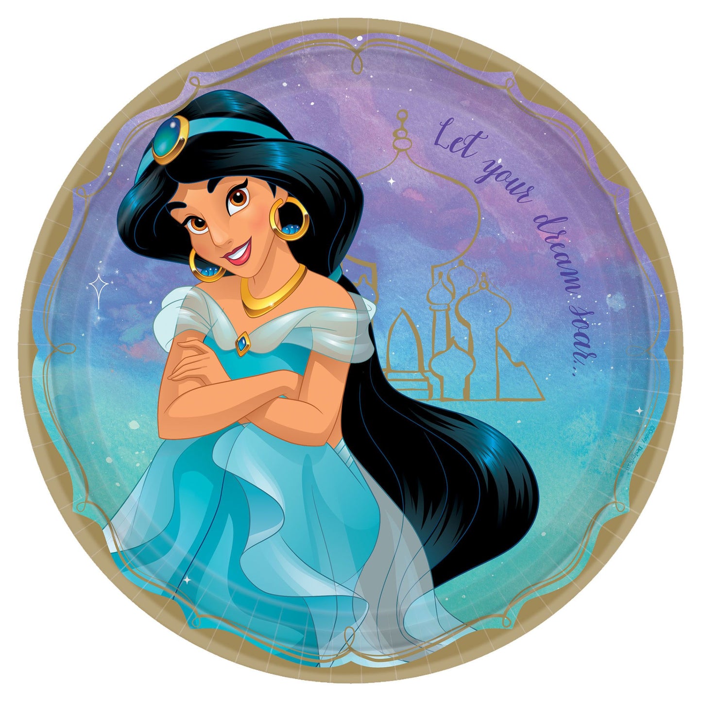 Jasmine Aladdin 9" Round Luncheon Plates - 8ct