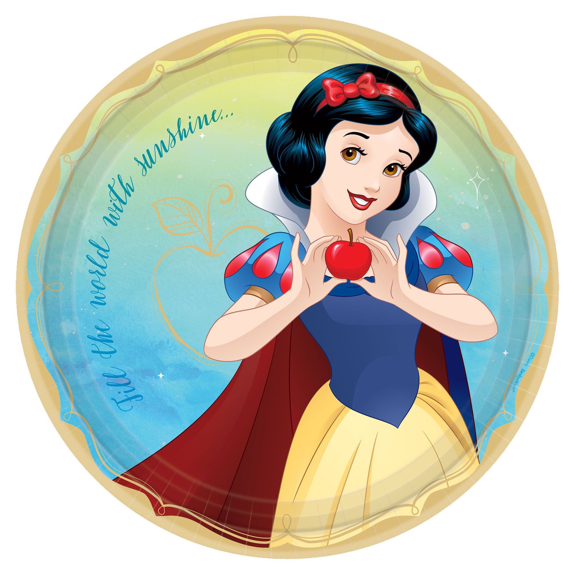 Snow White 9" Round Luncheon Plates - 8ct