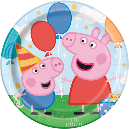 Peppa Pig Birthday Plates