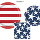 Stars and Stripes Patriotic 4th of July Party Supplies Pack | Stars and Stripes Plates | Stars and Stripes Napkins | Patriotic Plates | Patriotic Napkins