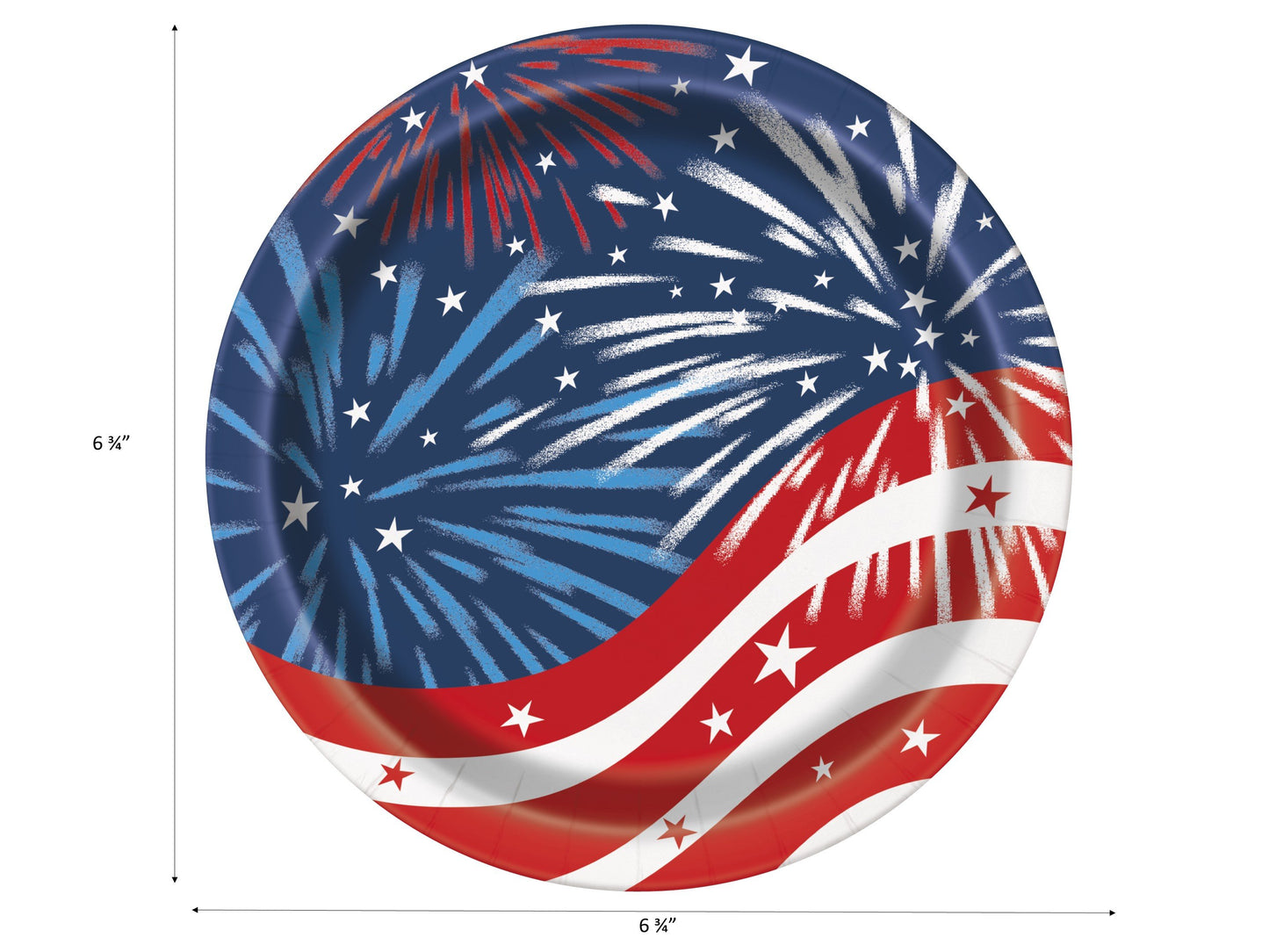 Patriotic Fireworks 4th of July Party Supplies Pack | Patriotic Fireworks Plates | Patriotic Fireworks Napkins | Patriotic Plates | Patriotic Napkins