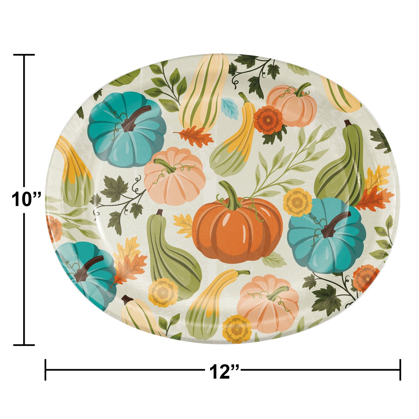 Hello Fall Oval Platters - 8ct