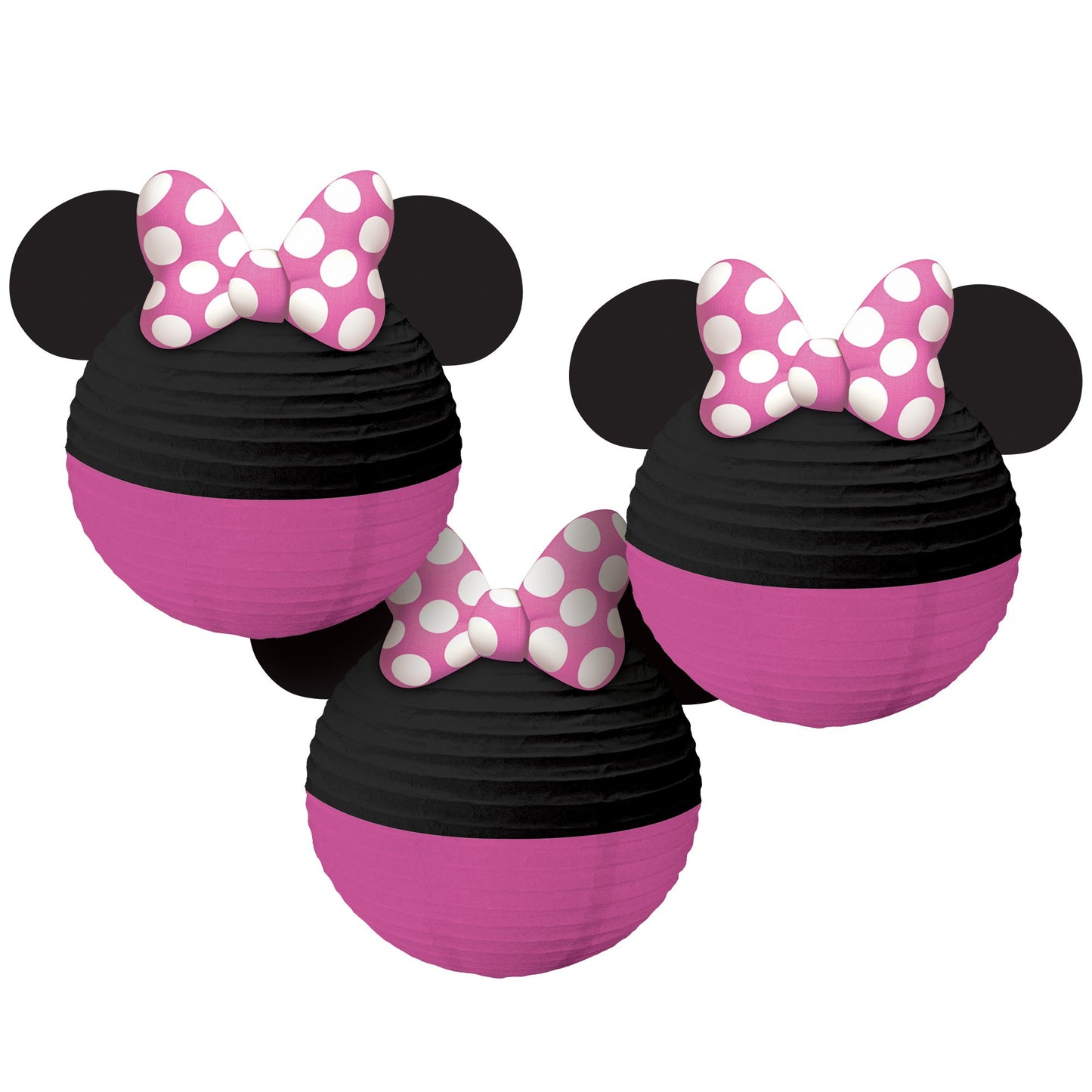 Minnie Mouse Forever Hanging Paper Lantern Decoration Kit - 3ct