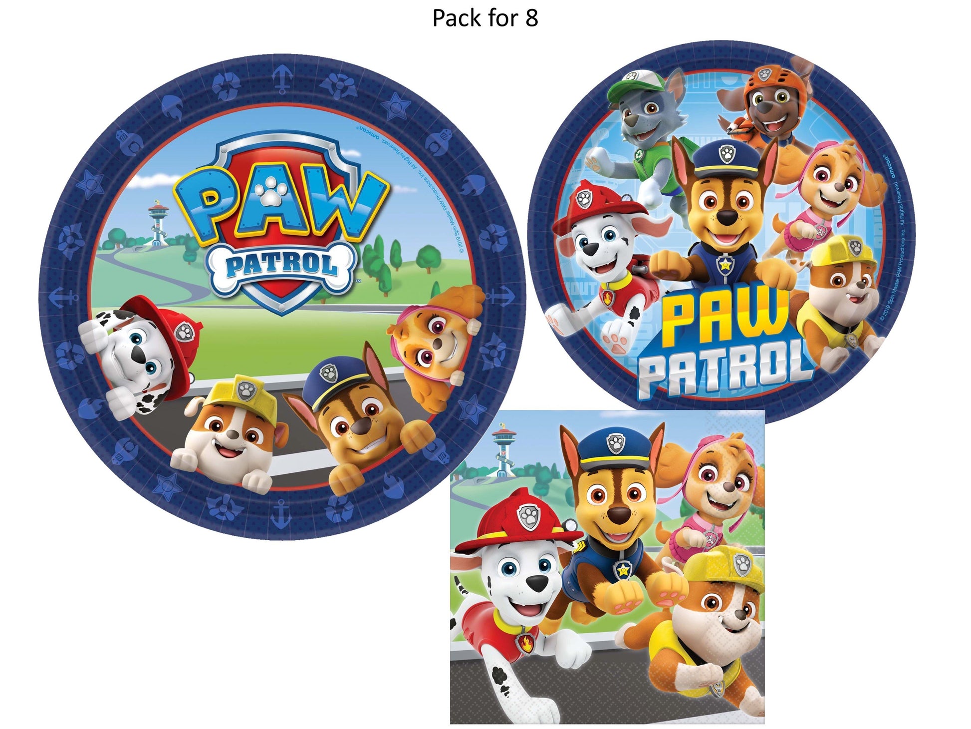 Paw Patrol Pack for 8