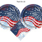 Patriotic Fireworks 4th of July Party Supplies Pack | Patriotic Fireworks Plates | Patriotic Fireworks Napkins | Patriotic Plates | Patriotic Napkins