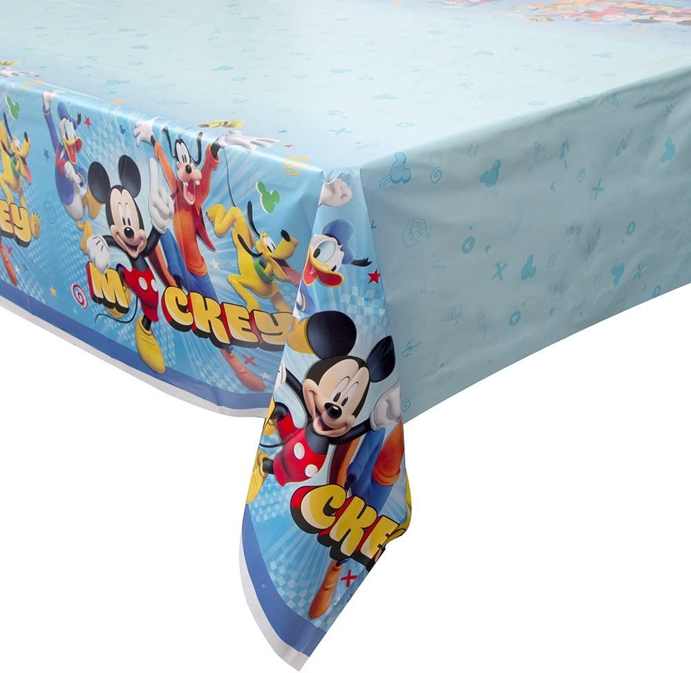 Mickey Roadster Plastic Party Table Cover, 54" x 84"