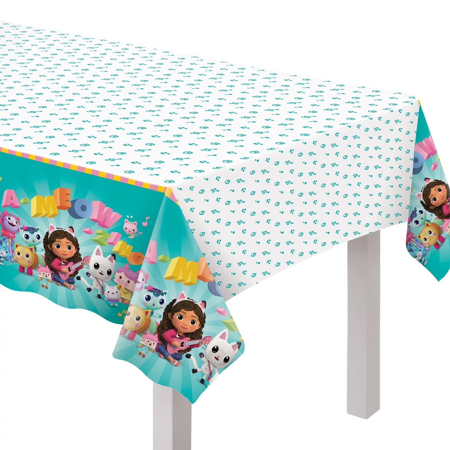 Gabby's Dollhouse Plastic Table Cover - 54" x 96"