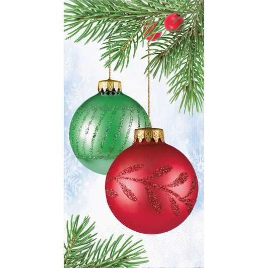 Bright Ornaments Guest Towels - 16ct