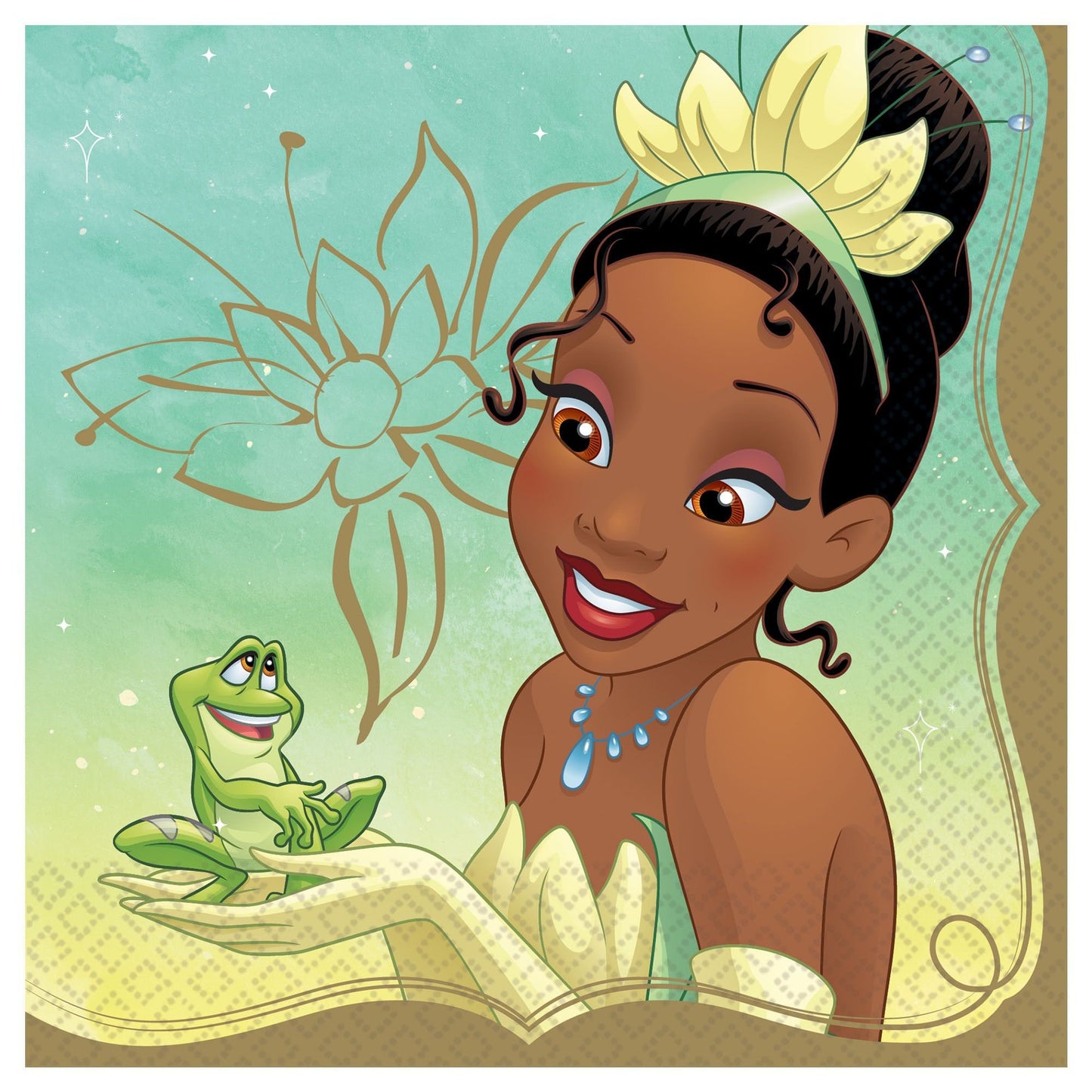 Tiana Princess and the Frog Luncheon Napkins - 16ct