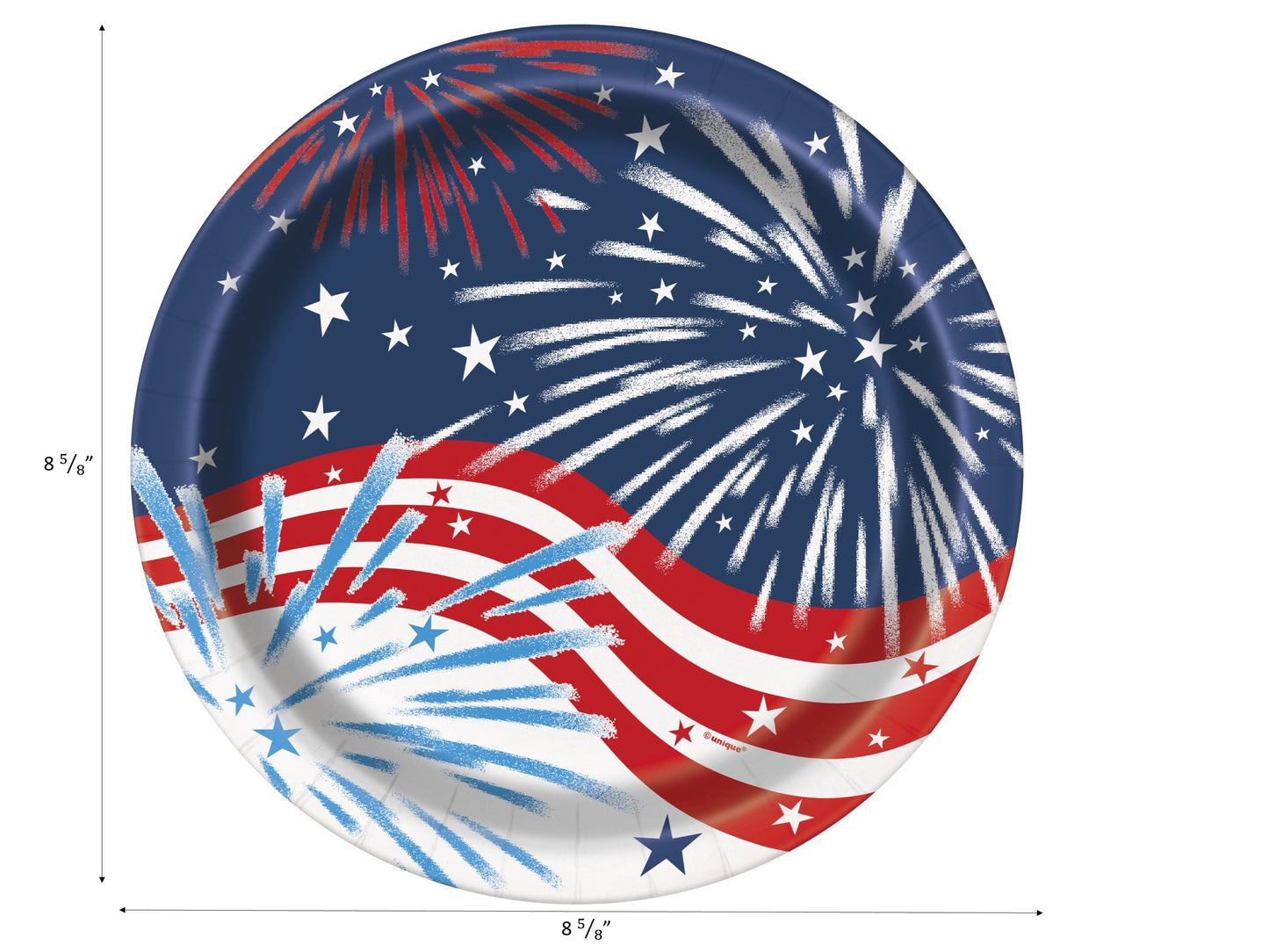 Patriotic Fireworks 4th of July Party Supplies Pack | Patriotic Fireworks Plates | Patriotic Fireworks Napkins | Patriotic Plates | Patriotic Napkins