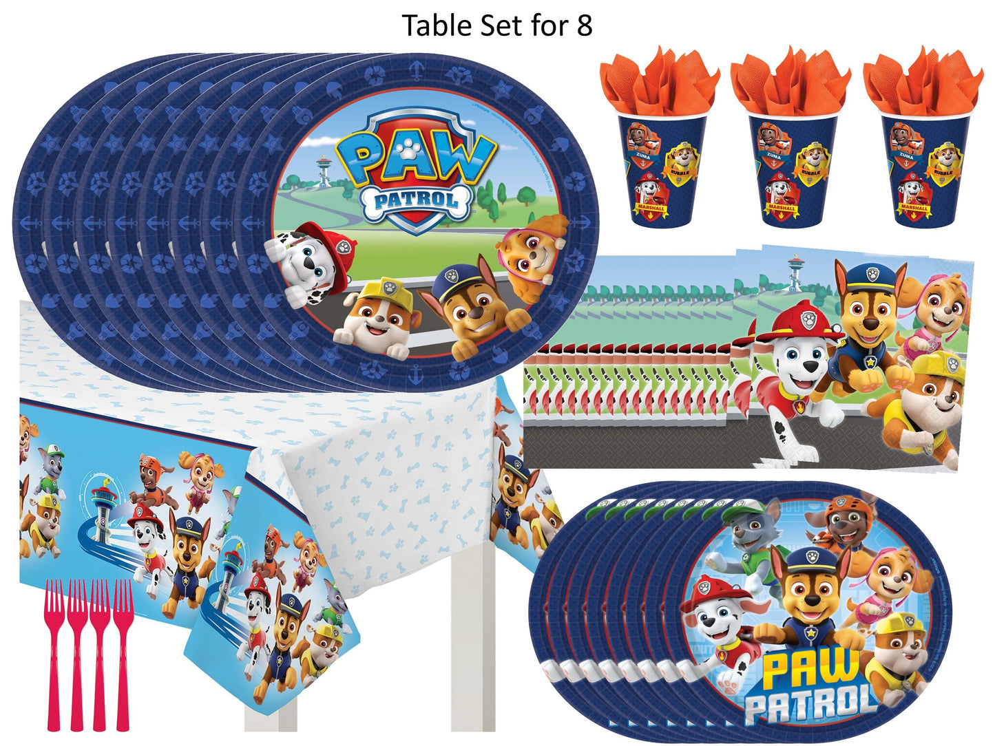 Paw Patrol Table Set for 8