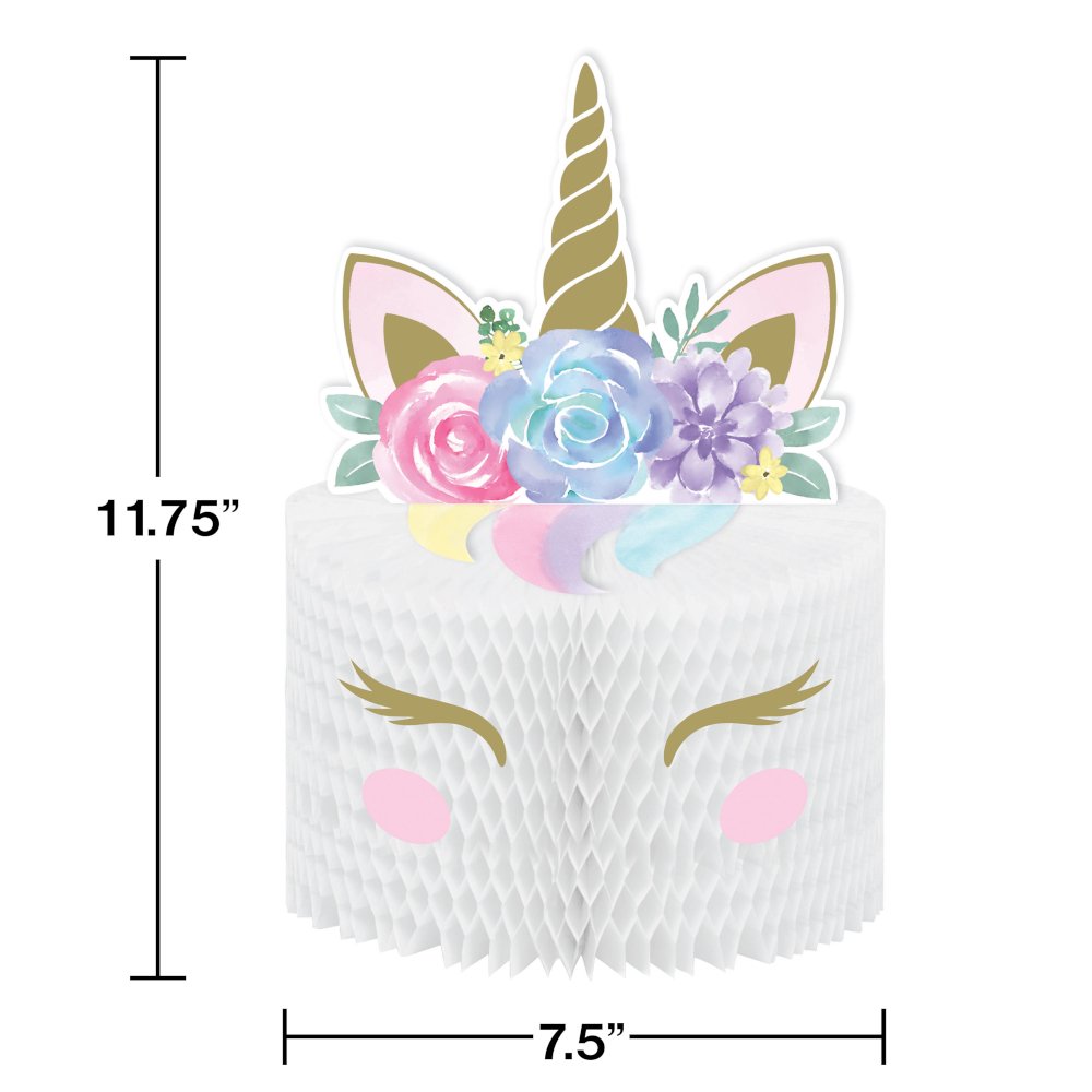 Unicorn Baby Honeycomb Table Centerpiece Decoration - 1 Pack